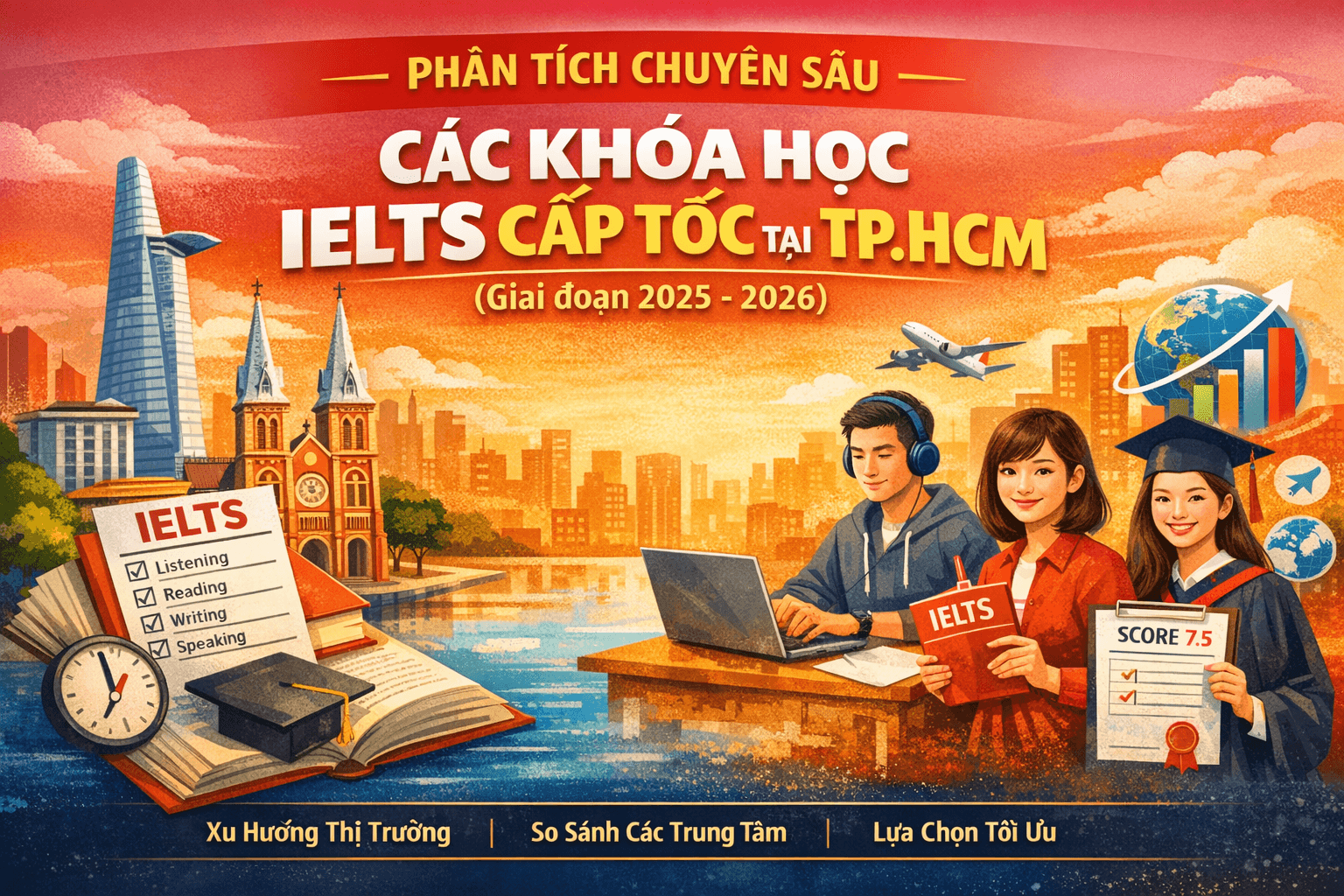 Thị trường khóa học IELTS cấp tốc tại TP.HCM giai đoạn 2025–2026 Xu hướng, đối thủ hàng đầu & lựa chọn tối ưu các lựa chọn tại Tp.HCM
